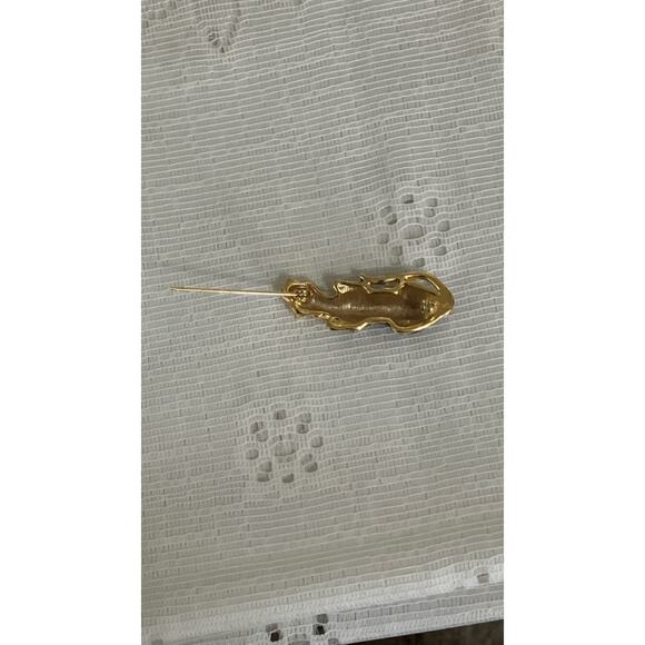 VTG Gale Hayman Enameled Leopard Brooch - Picture 4 of 6